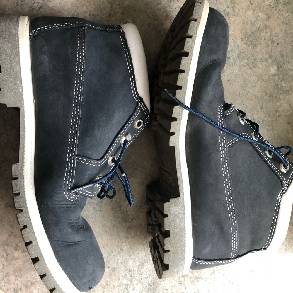 Timberland ankle boots women 8 navy blue